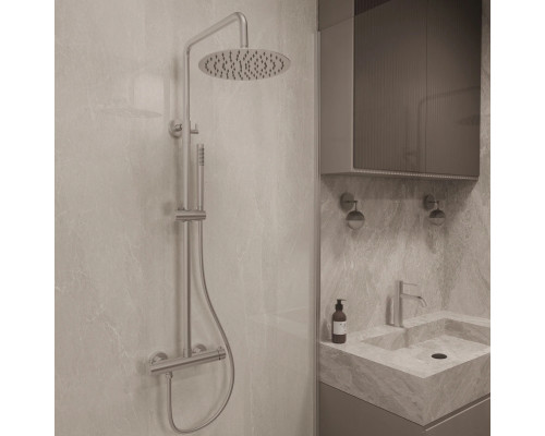 Душевая система Vincea City VSFS-4CT1BN 250 мм, со смесителем, сатин