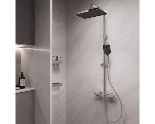 Душевая система Vincea Core VSFS-4CO1CH 340x220 мм, со смесителем, хром