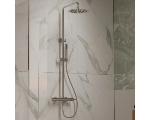 Душевая система Vincea Villa VSFS-1VL1BN 250 мм, со смесителем, сатин