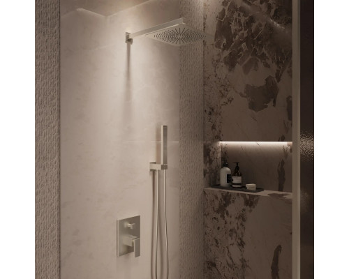 Душевой комплект Vincea Dice VSFW-2DS1BN 245 мм, со смесителем, сатин