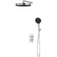 Душевой комплект Vincea Domus VSFW-5DM0CH 300 мм, со смесителем, хром
