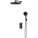 Душевой комплект Vincea Domus VSFW-5DM0GM 300 мм, со смесителем, вороненая сталь Душевой комплект Vincea Domus VSFW-5DM0GM 300 мм, со смесителем, вороненая сталь