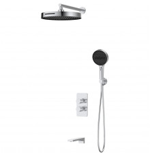 Душевой комплект Vincea Domus VSFW-5DM1CH 300 мм, со смесителем, хром