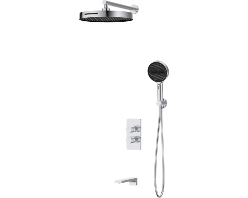 Душевой комплект Vincea Domus VSFW-5DM1CH 300 мм, со смесителем, хром