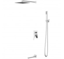 Душевой комплект Vincea Puro VSFW-5P1CH 248 мм, со смесителем, хром