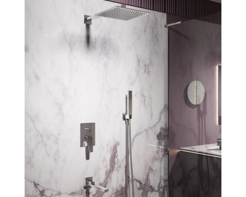 Душевой комплект Vincea Puro VSFW-5P1CH 248 мм, со смесителем, хром