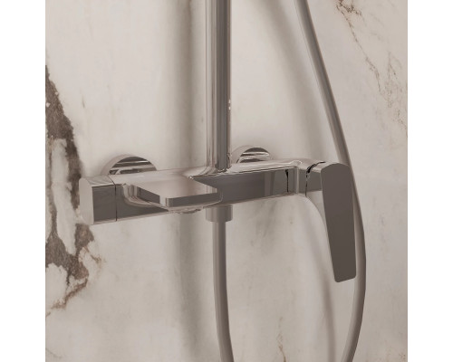 Душевая система Vincea Puro VSFS-5P1CH 250 мм, со смесителем, хром