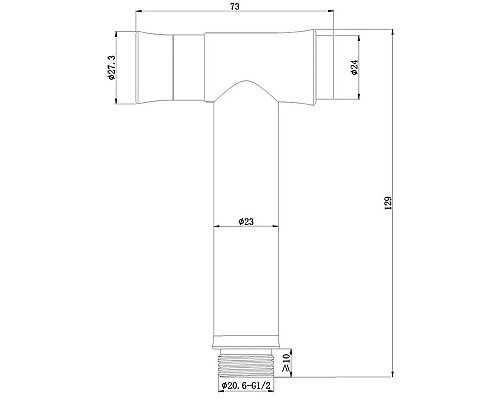 Гигиенический душ AltroBagno AltroBagnoBS060202Cr Гигиенический душ AltroBagno AltroBagnoBS060202Cr