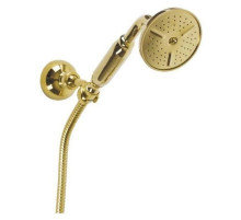 Ручной душ со шлангом 150 см золото 24 карат, ручка металл Cezares CZR-KD-03/24-M