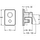 Заказать Душевой комплект 200 мм Jacob Delafon Modulo E30759-CP в магазине сантехники Santeh-Crystal.ru