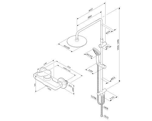 Santeh-Crystal.ru: Душевая стойка 220 мм AM.PM X-Joy F43885A24 Купить Душевая стойка 220 мм AM.PM X-Joy F43885A24 в магазине сантехники Santeh-Crystal.ru