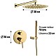 Купить Душевой комплект 300 мм Grocenberg GB5099GO-3 в магазине сантехники Santeh-Crystal.ru