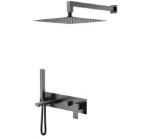 Душевой комплект 300 мм Boheme Qubic 474-GM