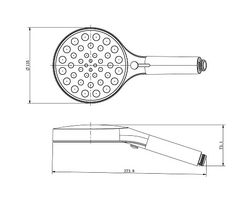 Душевой гарнитур Vincea Inspire VSHN-3I2HMB 4 режима, черный матовый