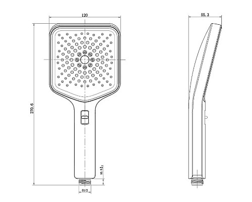 Душевой гарнитур Vincea Inspire VSHN-3I4HMB 3 режима, черный матовый