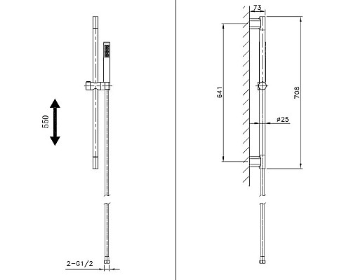 Душевой гарнитур AltroBagno Costanza AltroBagnoCostanza030302Or