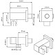 Приобрести Подключение для душевого шланга с держателем Vincea VSC-41BG в магазине сантехники Santeh-Crystal.ru