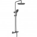Душевая система AltroBagno Lamberto AltroBagnoLamberto030426GrMt 290x190 мм, с термостатом, оружейная сталь