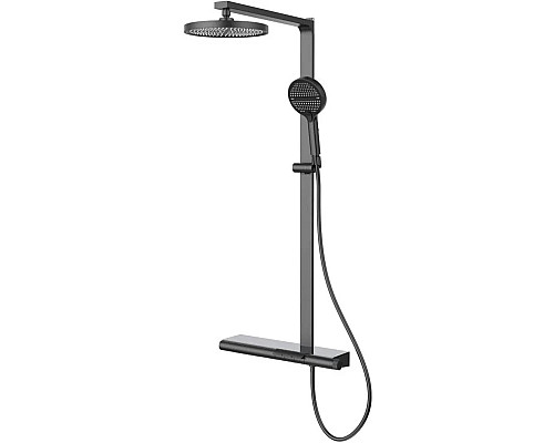 Душевая система Vincea Aspire VSFS-4AS1GM 260 мм, со смесителем, вороненая сталь Душевая система Vincea Aspire VSFS-4AS1GM 260 мм, со смесителем, вороненая сталь