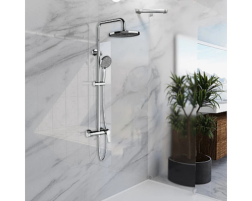 Душевая система Vincea Arco VSFS-4AR1CH 225 мм, со смесителем, хром