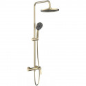 Душевая система Vincea Arco VSFS-4AR1BG 225 мм, со смесителем, золотой матовый