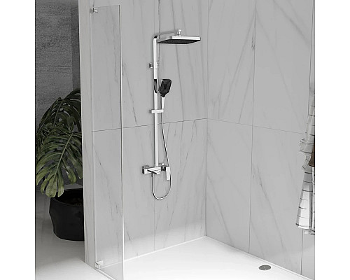 Душевая система Vincea Cube VSFS-4C12CH 315x210 мм, со смесителем, хром