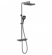 Душевая система Vincea VSFS-411GM 330x220 мм, со смесителем, вороненая сталь