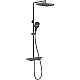 Душевая система Vincea VSFS-411GM 330x220 мм, со смесителем, вороненая сталь