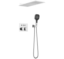 Душевой комплект Vincea VSFW-401TCH 250 мм, с термостатом, хром