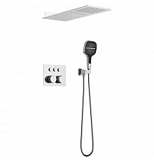 Душевой комплект Vincea VSFW-401TCH 250 мм, с термостатом, хром