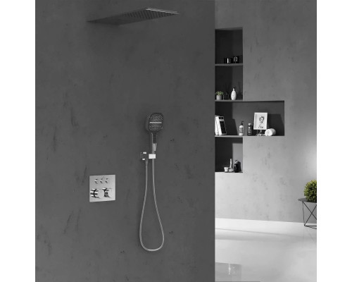 Душевой комплект Vincea VSFW-401TCH 250 мм, с термостатом, хром