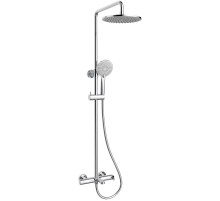 Душевая система Vincea Rondo VSFS-1R1CH 228 мм, со смесителем, хром