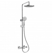 Душевая система Vincea Rondo VSFS-1R1CH 228 мм, со смесителем, хром