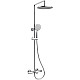 Душевая система Vincea Rondo VSFS-1R1CH 228 мм, со смесителем, хром