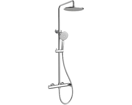 Душевая система Vincea Rondo VSFS-1R0CH 228 мм, со смесителем, хром