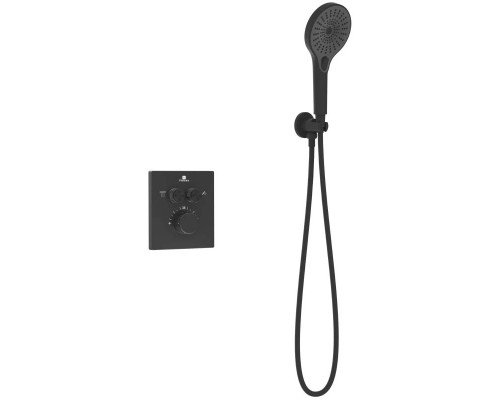 Душевой комплект Vincea Inspire VSFW-3I21MT5MB 250 мм, с термостатом, черный матовый