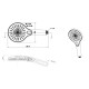 Душевой комплект Vincea Inspire VSFW-3I21MT5CH 250 мм, с термостатом, хром