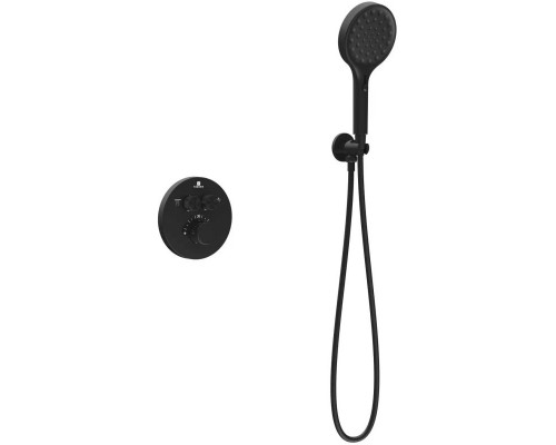 Душевой комплект Vincea Inspire VSFW-3I22MT3MB 300 мм, с термостатом, черный матовый