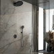 Душевой комплект Vincea Inspire VSFW-3I22MT3MB 300 мм, с термостатом, черный матовый