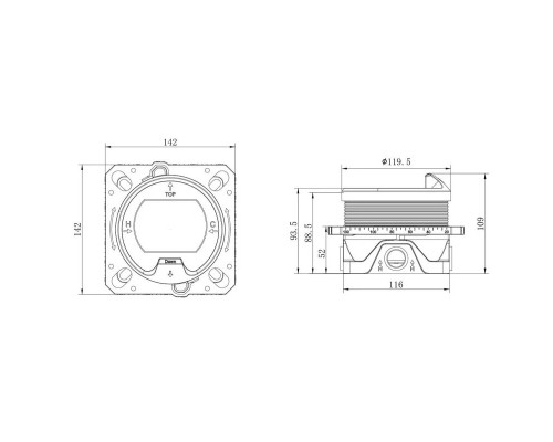 Душевой комплект Vincea Inspire VSFW-3I22MT3GM 300 мм, с термостатом, вороненая сталь