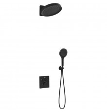 Душевой комплект Vincea Inspire VSFW-3I21MT3MB 300 мм, с термостатом, черный матовый