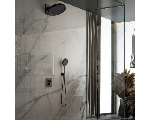 Душевой комплект Vincea Inspire VSFW-3I21MT3MB 300 мм, с термостатом, черный матовый