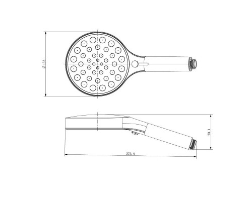 Душевой комплект Vincea Inspire VSFW-3I21MT3CH 300 мм, с термостатом, хром
