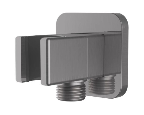 Душевой комплект Vincea Inspire VSFW-3I21MT4GM 320x200 мм, с термостатом, вороненая сталь