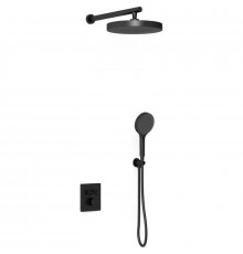 Душевой комплект Vincea Inspire VSFW-3I21MT2MB 300 мм, с термостатом, черный матовый