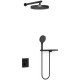 Душевой комплект Vincea Inspire VSFW-3I21MT2RMB 300 мм, с термостатом, черный матовый