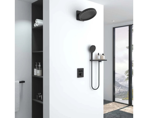 Душевой комплект Vincea Inspire VSFW-3I21MT3RMB 300 мм, с термостатом, черный матовый