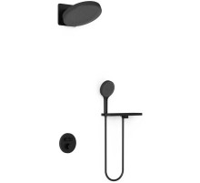 Душевой комплект Vincea Inspire VSFW-3I22MT3RMB 300 мм, с термостатом, черный матовый