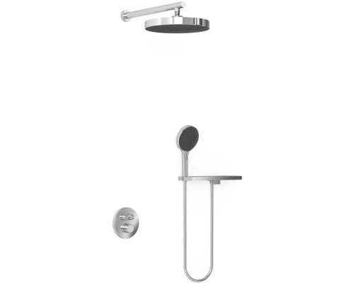 Душевой комплект Vincea Inspire VSFW-3I22MT2RCH 300 мм, с термостатом, хром