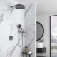 Душевой комплект Vincea Inspire VSFW-3I22MT2RGM 300 мм, с термостатом, вороненая сталь